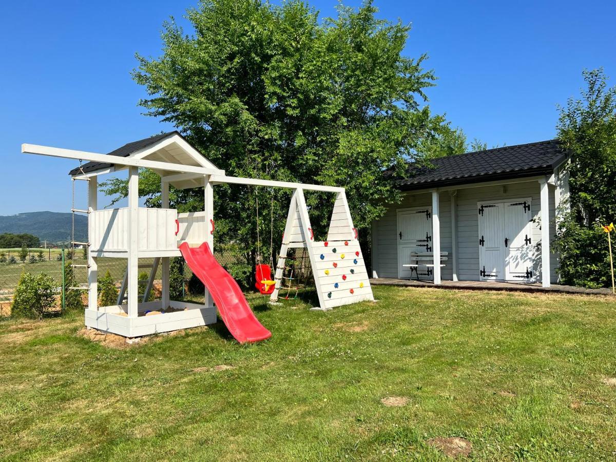 Babiogorska Perelka W Skandynawskim Stylu Z Sauna I Kominkiem Jordanow Екстериор снимка